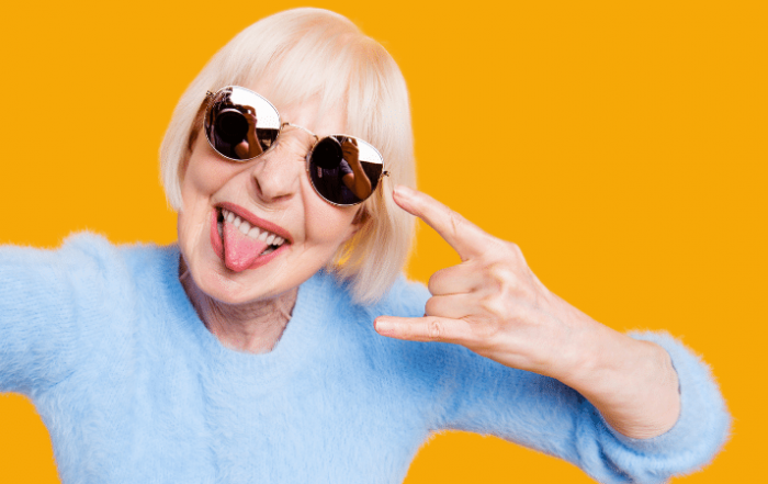 Mature woman Social Media
