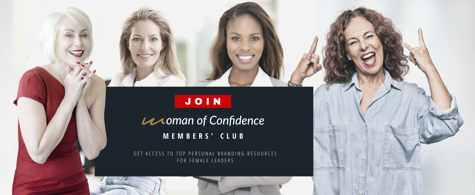 Confident Women inside Woman of Confidence Member's Club